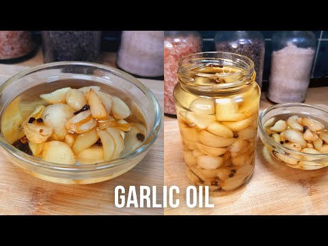 eng) Homemade Garlic Oil 🧄 | Aromatic Confit Garlic Recipe | Infused Garlic Oil | Maha's Kitchen