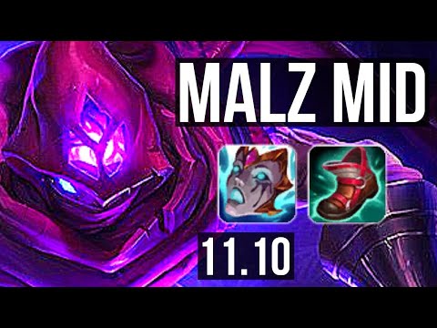 MALZAHAR vs CORKI (MID) | 2.6M mastery, 0/0/5, 900+ games | KR Diamond | v11.10
