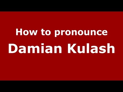How to pronounce Damian Kulash (American English/US)  - PronounceNames.com