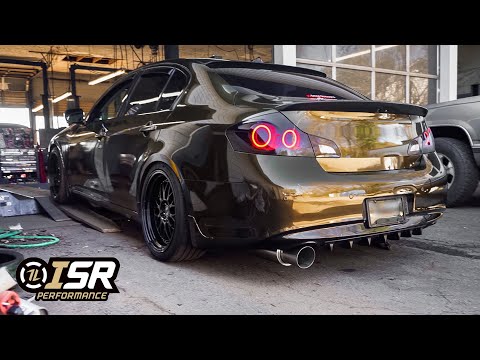 G37x sedan gets ISR Single Exit & Y-Pipe | @vq.justin