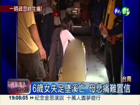 6歲童失足墜溪亡 母撫屍痛哭!