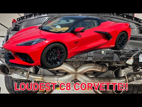 Installing Corsa "EXTREME" Exhaust on a C8 Corvette.