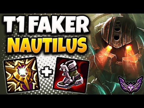 T1 Faker Nautilus Support vs Blitzcrank - Patch 14.12 Korea Master ✅