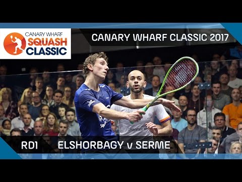 Squash: ElShorbagy v Serme - Canary Wharf Classic 2017 Rd 1 Highlights