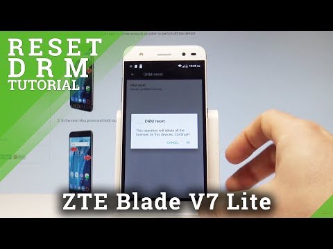 How to Reset DRM on ZTE Blade V7 Lite - Delete All Licences |HardReset.Info