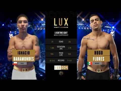 Ignacio “The Cage” Bahamondes VS Hugo “Hooligan” Flores. LUX Fight League 004