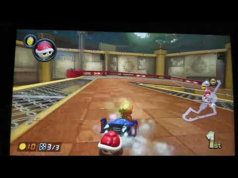 Dodging a Blue Shell with a Coin Item