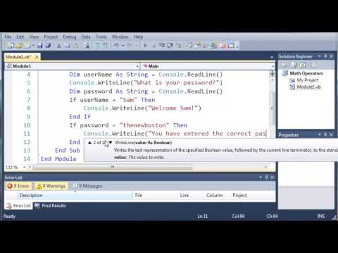 Visual Basic Tutorial 13 If Statement Youtube