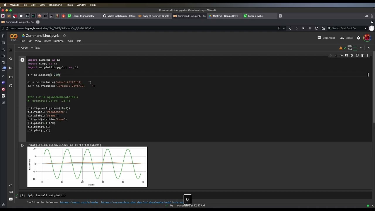 Math Expressions for Animation in Deforum Stable Diffusion Colab Notebook
