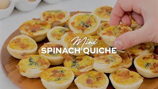 Mini Spinach Quiche (mini muffin quiche recipe)