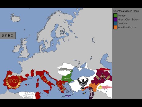 Europe: Timeline of Flags/Symbols: 350 BC - 1 AD