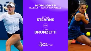 Теннис Peyton Stearns vs. Lucia Bronzetti | 2024 Quarterfinal | WTA Match Highlights