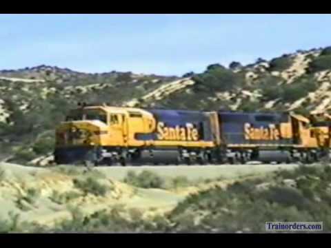 Classic Railroad Series 417 - Santa Fe 5968 on Cajon Pass March 21, 1989