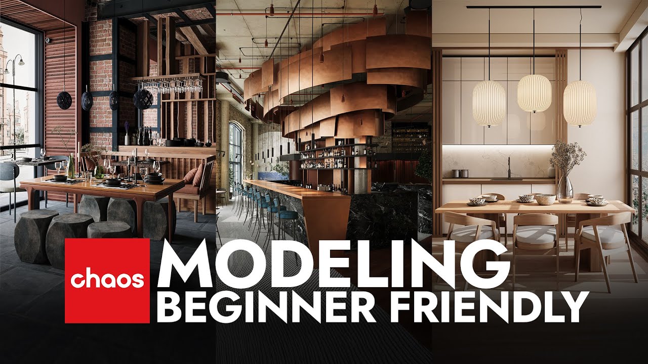 Interior Modeling 3ds Max | Beginner Friendly | DWG