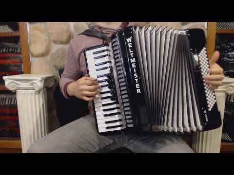 3392 - Certified Pre-Owned Black Weltmeister Achat Piano Accordion LMM 34 80 $1499