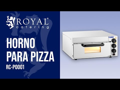 vídeo - Horno para pizza - 1 cámara - Royal Catering - 2,000 W - Ø 36 cm