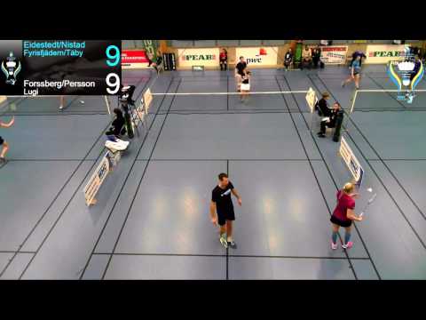 Senior SM Badminton 2017 - Kvartsfinal - Persson/Forssberg vs Nistad/Eidestedt