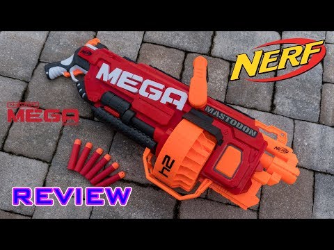 [REVIEW] Nerf Mega Mastodon Unboxing, Review, & Firing Test