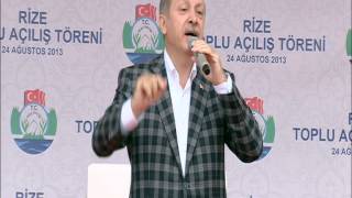 preview picture of video 'Başbakan Recep Tayyip ERDOĞAN Rize de Toplu Açılış Konuşması Full Kalite LOGOSUZ'