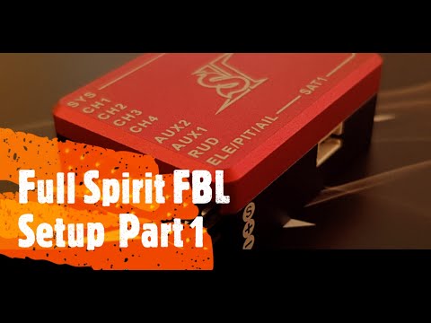Spirit Flybarless Setup,  OpenTx Part 1 =Initial Helicopter FBL setup=