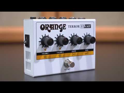 Orange Terror Stamp Valve Hybrid Electric Guitar Amp Pedal, 20 Watts, White image 7