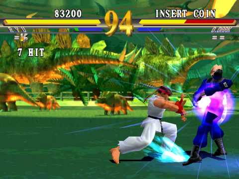 Street Fighter Ex2-Ryu Vs D.Dark(Demo)