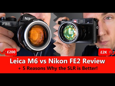 🔴 5 Benefits of SLR Cameras vs Rangefinder Cameras | Leica M6 vs Nikon FE2