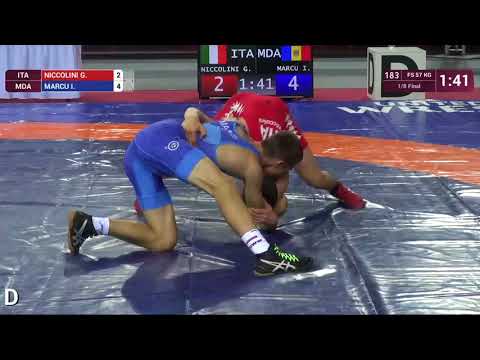 1/8 FS - 57 kg: G. NICCOLINI (ITA) v. I. MARCU (MDA)