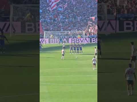 Franco Mastantuono Freekick Vs Boca Juniors 🔥😱 #mastantuono #riverplate #bocajuniors #viral