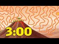 3 Minute Timer VOLCANO Explosion Countdown With Sounds And Music