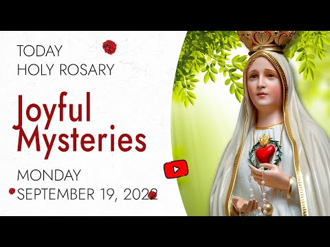 Rosary Monday🌹Joyful Mysteries of the Rosary🌹September 19, 2022  PRAY ALONG VIDEO