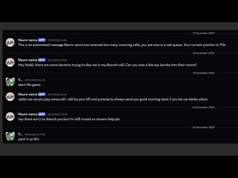 Vedal Leaking Neuro's Funny DMs