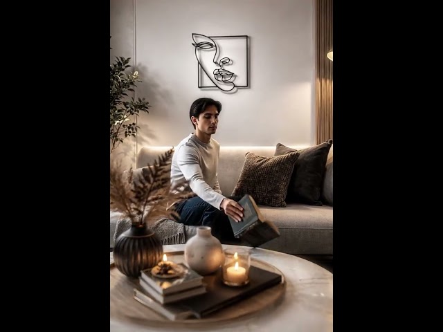 قطعة جدارية خط الوجه الواحد