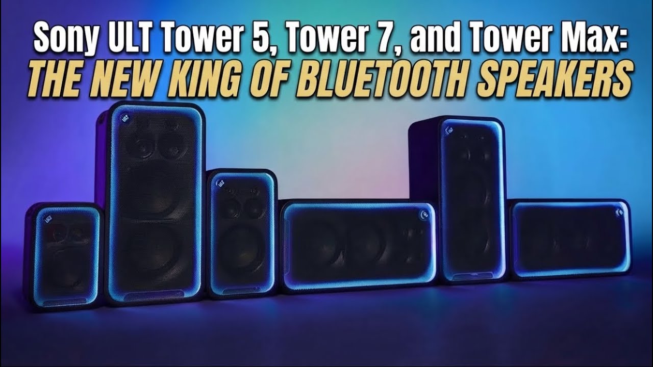 Sony ULT Tower 5 / ULT Tower 7 / ULT Tower Max - The New King of Bluetooth Speakers 