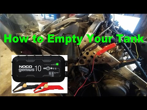 How to Empty a Snowmobile Gas Tank or Test Your Fuel Pump | NOCO Genius 12V Power Supply Hack