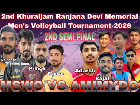 2ND SEMI FINAL-AMIMYDO Vs MSWC | 2nd Kh. Ranjana Memorial Men’s Volleyball Tournament-2026 Wangoi