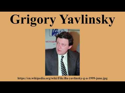 Grigory Yavlinsky