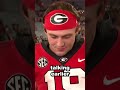 Brock Bowers praises Stetson Bennett after win over Florida #shorts
