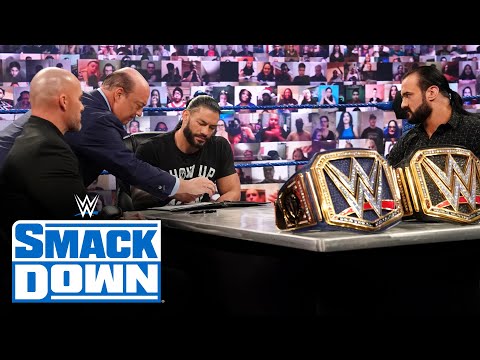WWE Champion vs. Universal Champion contract signing: SmackDown, Nov. 20, 2020