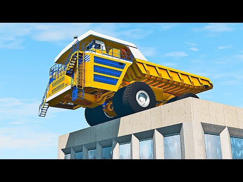 Cars vs Giant Fidget Spinner #2 — BeamNG.drive