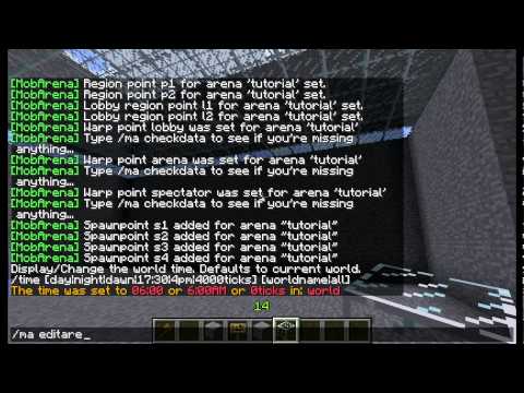 Minecraft MobArena plugin 1.4.6 tutorial