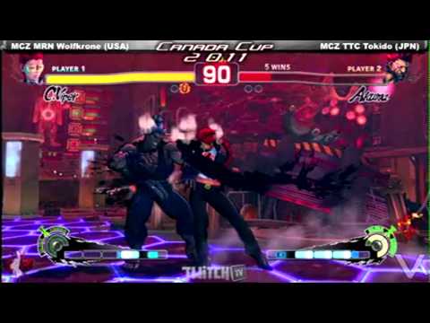 Canada Cup Gaming 2011 SSF4AE MCZ MRN Wolfkrone USA vs MCZ TTC Tokido JPN