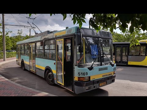 A ride by the Astra Ikarus 415T #5169 trolleybus (route 70): Baba Novac - Bd. Basarabia