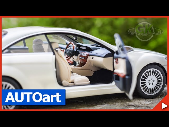 RARE PRE-OWNED Mercedes-Benz CL-Klasse Coupe C216 White 1:18 AUTOart B66962341