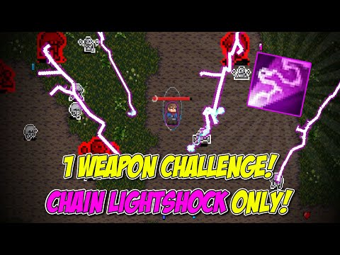 1 Weapon Challenge, Chain Lightshock Only, No Upgrade! Hardest Challenge Ever! Nomad Survival