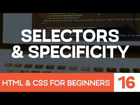 HTML CSS for Beginners Part 16 CSS selectors and Specificity