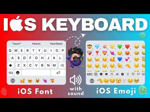 ios keyboard on android with sound and emoji 2025 | iPhone Keyboard on Android! 🔥
