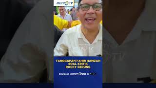 Download lagu Tanggapan Fahri Hamzah Soal Kritik Rocky Gerung #shorts mp3