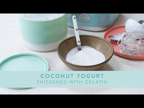 Coconut Yogurt Thickened with Gelatin