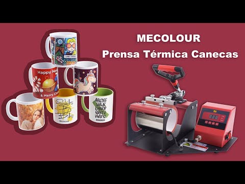 MECOLOUR A180/A181 prensa térmica canecas guia de operação